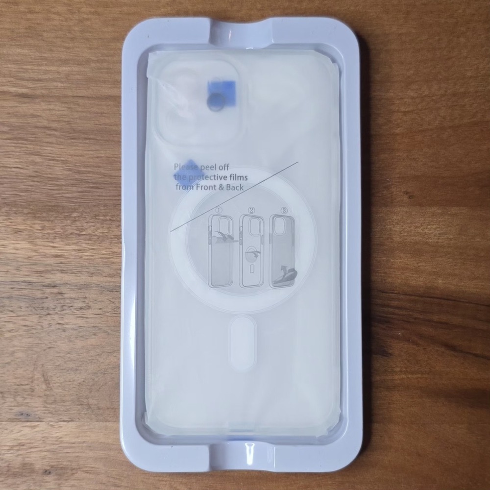 iPhone 12 Clear Case With 2x Screen Protector NEW Open Box